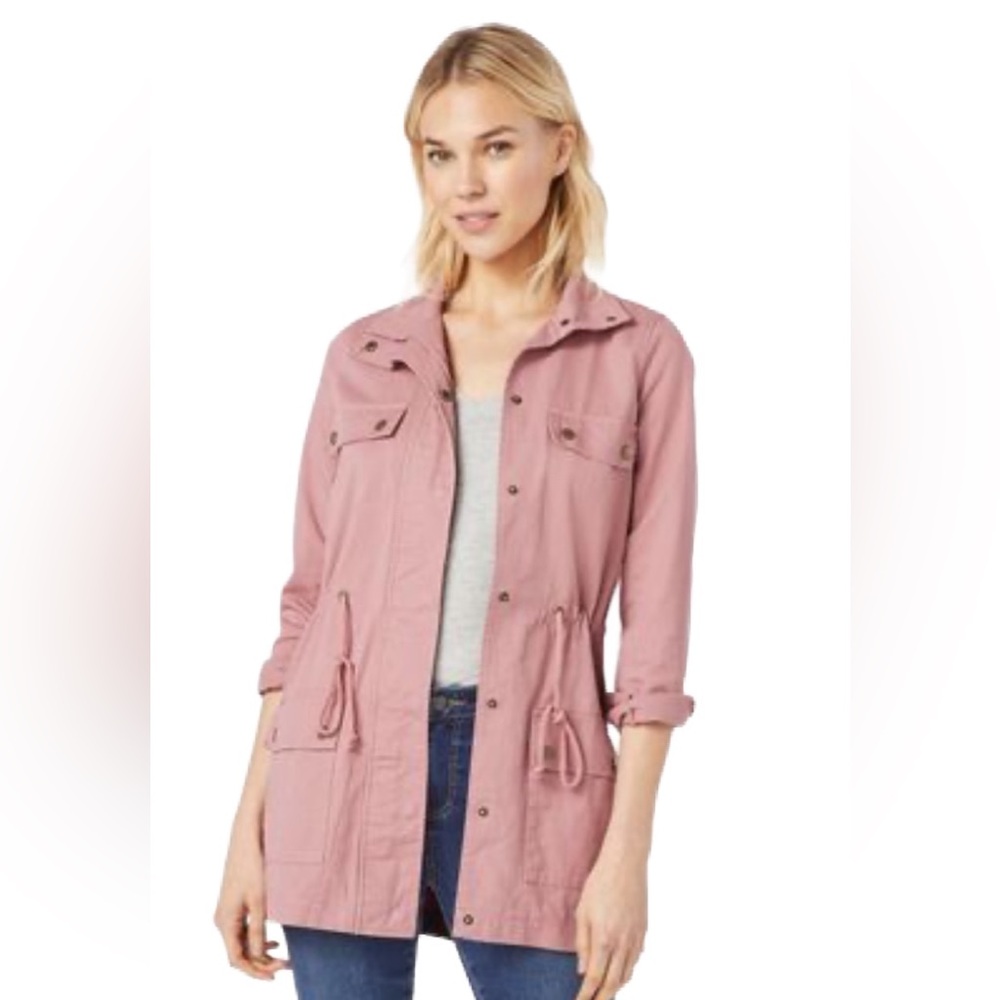 JustFab Mauve Utility Jacket Size M